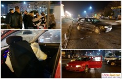 Accident rutier cu scandal şi fugă de la locul faptei, în intersecţia de la Podgoria!