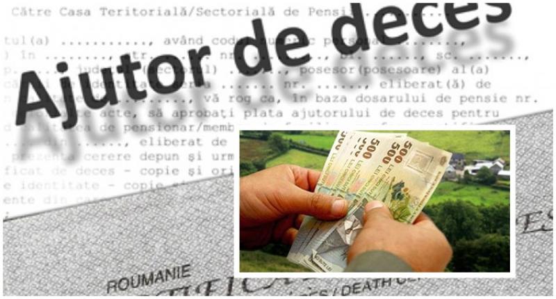 Ajutor de deces se majorează în 2018 cu peste 1.000 de lei 