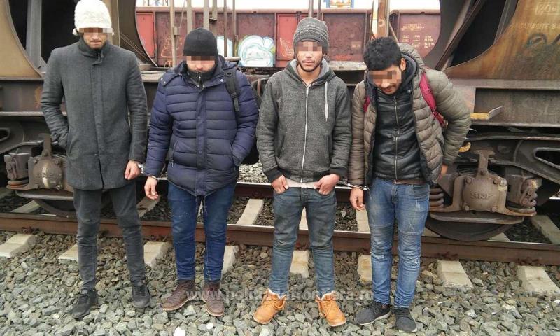Bărbaţi din Libia şi Maroc, ascunşi sub autoturismele de pe platforma unui tren internaţional, depistaţi la frontieră