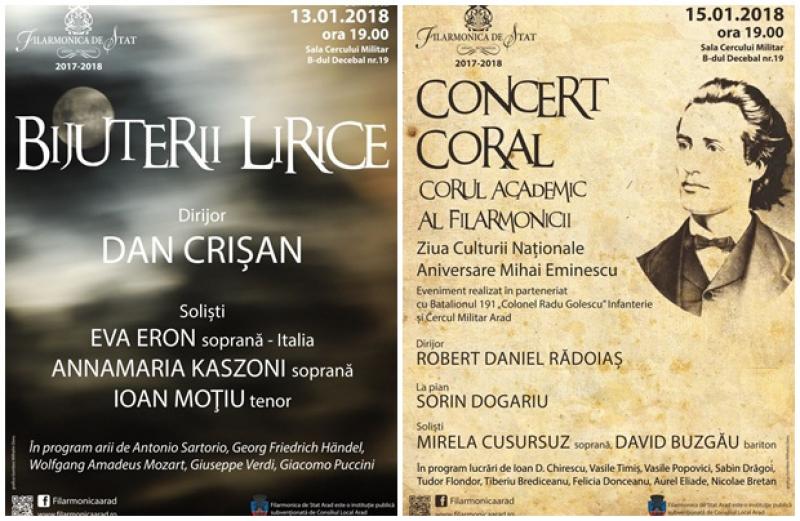 Medalion liric pentru publicul Arădean. Concerte de excepţie susţinute de Filarmonica de Stat din Arad