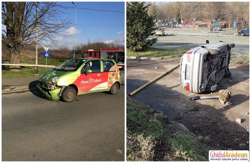 Risc de explozie după ce un autoturism a rupt o conductă de gaz, în apropierea ştrandului Neptun