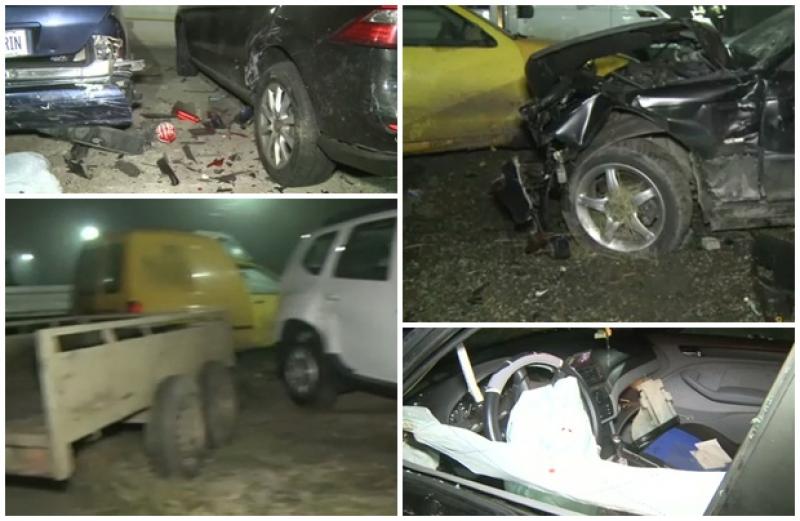 Un poliţist local s-a urcat băut la volan şi a distrus 5 mașini, în cartierul Gai 