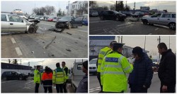 Grav ACCIDENT cu victime în fața la RAR! Două autoturisme s-au ciocnit frontal!