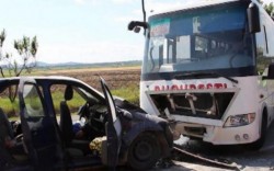 Pasagerii unui autobuz au trecut prin clipe de groază