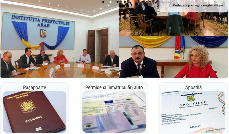 Cei patru parlamentari PSD de Arad la loc de cinste pe noua pagină web a Instituției Prefectului – Județul Arad