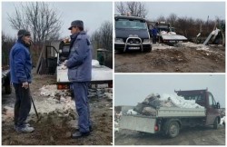 Cartierele Aradului, îngropate în moloz. Doi arădeni, surprinşi în aceeaşi zi de Poliţia Locală în timp ce aruncau moloz pe domeniul public