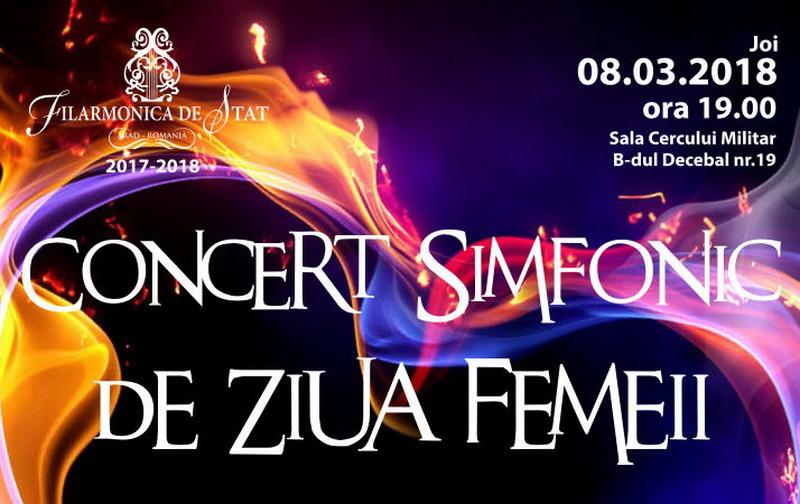 Concert simfonic de ziua femeii la Filarmonica din Arad