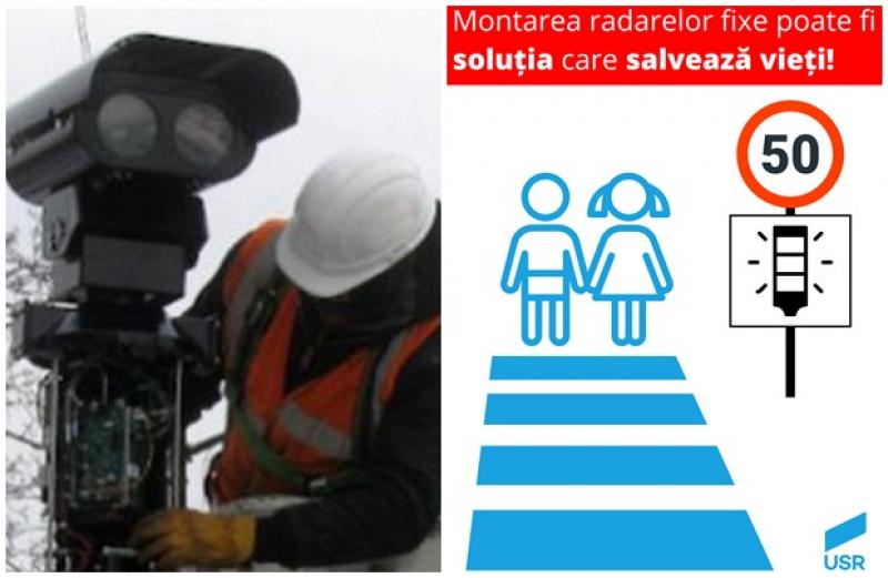 Propunerea USR Arad pentru reducerea accidentelor: împânzirea oraşului cu radare fixe!