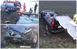 Grav accident rutier pe DN79, pe raza localităţii Zimandu Nou. Cinci victime, transportate la spital!