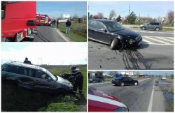 Un autoturism a ajuns în șanț în urma unui accident rutier, produs marți dimineața