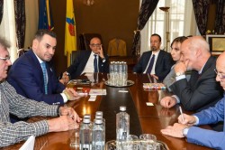 Ambasadorul Italiei în România, vizită instituţională la Arad
