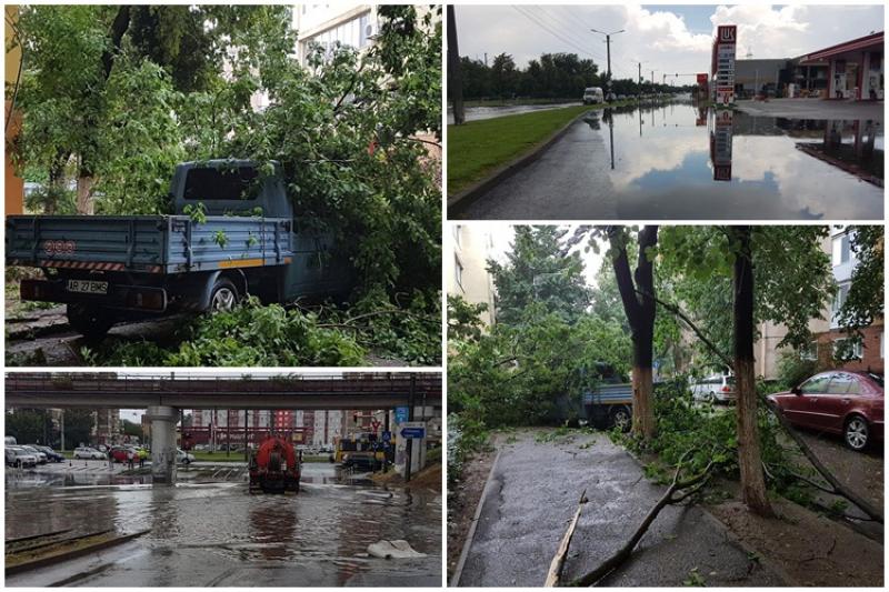 Cartierul Micălaca cel mai afectat după o furtună de doar 20 de minute  