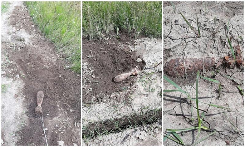 Un locuitor din Mocrea a descoperit o Bombă de aruncător de calibru 82 mm
