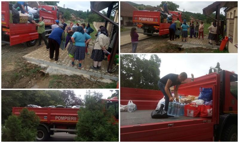 Tone de ajutoare colectate în ultimele două săptămâni pentru persoanele sinistrate din judeţul Arad