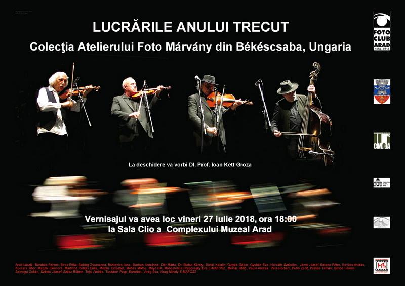 Foto Club Arad te invită vineri, 27 iulie 2018, ora 18, la Sala Clio din Arad la vernisajul expoziţiei de fotografie cu titlul: „Lucrările anului trecut” 
