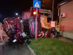 Un alt accident rutier pe strada Andrei Șaguna avut loc miercuri spre joi noaptea