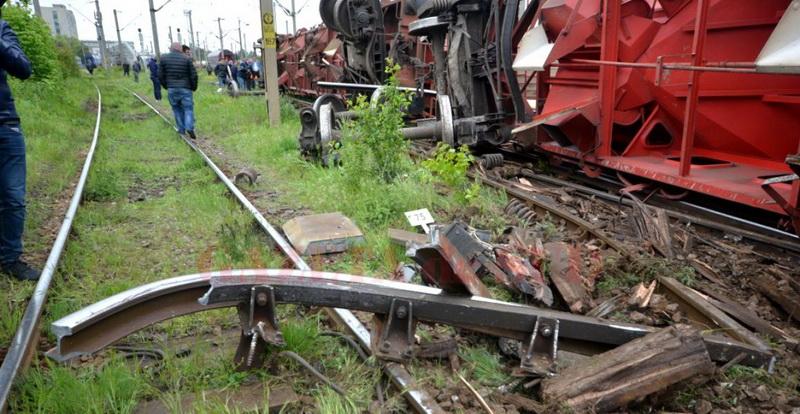 Un tren a deraiat duminică, între Caracal și Craiova