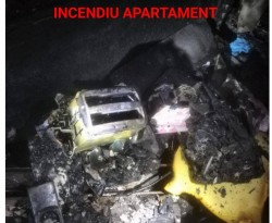 Un apartament din Piața Catedralei a luat foc. Pompierii arădeni au reușit să stingă incendiul înainte să ardă tot