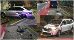 Accident pe Petru Rareş duminică dimineaţa, cinci maşini lovite şi şase victime