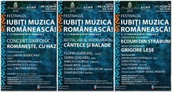 Festivalul “Iubiți muzica românească!” La Filarmonica din Arad 4-11 octombrie
