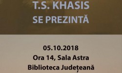 „T. S. Khasis se prezintă” în seria de întâlniri autor-public din proiectul „Biblioteca de literatură arădeană de azi”