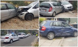 Accident pe Sever Bocu: Rezultatul: trei autoturisme avariate
