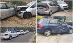 Accident pe Sever Bocu: Rezultatul: trei autoturisme avariate
