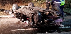 Accident MORTAL pe podul de la Micălaca! 2 MORŢI şi doi răniţi!