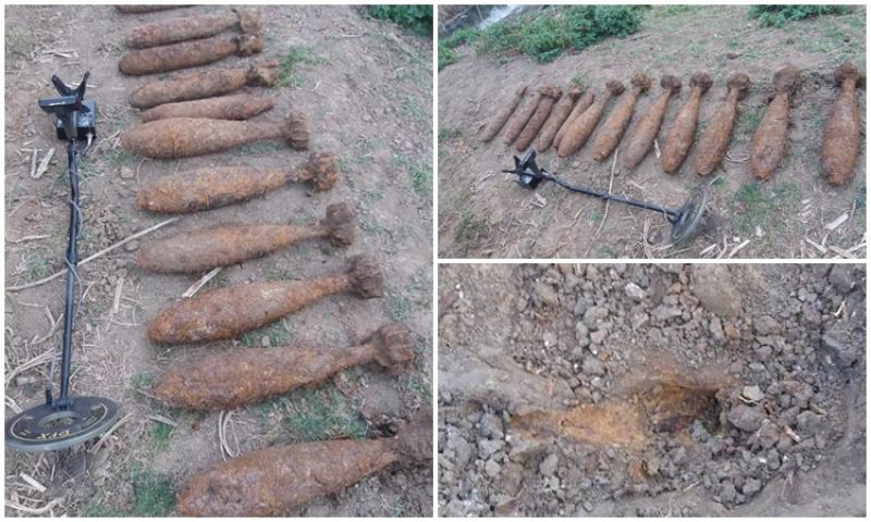 14 bombe găsite lângă canalul Mureşel la marginea oraşului
