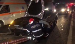 Un roman şi-a făcut praf  Ferrari-ul de peste 150.000 pe DN 1