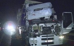 Accident între două TIR-uri luni dimineaţa pe autostrada lângă Vama Nădlac