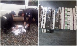 Ţigări de contrabandă confiscate de Jandarmii arădeni