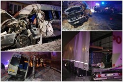 Un mort şi 12 victime este bilanţul unui accident la Lipova marţi dimineaţa