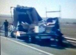 ACCIDENT rutier pe Autostrada Arad-Timișoara