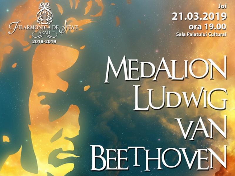 Medalion Ludwig van Beethoven la Filarmonica din Arad