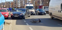Biciclistul accident grav pe Banu Mărăcine de șoferul unui Mercedes a murit la spital