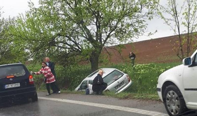 Accident pe drumul Arad-Timişoara în “curba morţii”