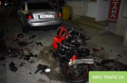 Doi tineri răniți grav în urma unui accident de motocicletă, produs în Arad