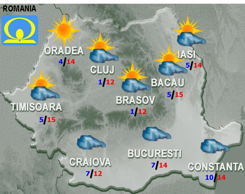 VEZI cum va fi vremea în weekend