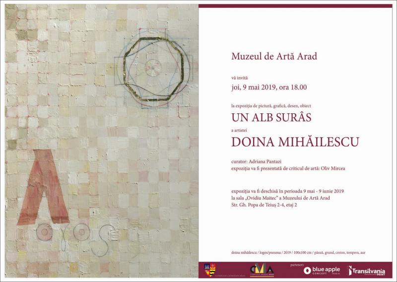 Expoziție de pictură, grafică și desen de DOINA MIHĂILESCU - UN ALB SURÂS

