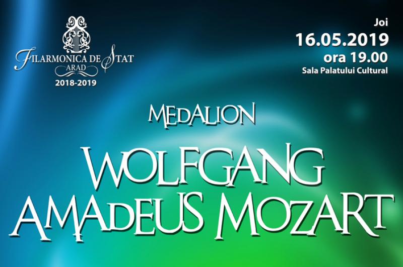 Medalion Wolfgang Amadeus Mozart la Filarmonică