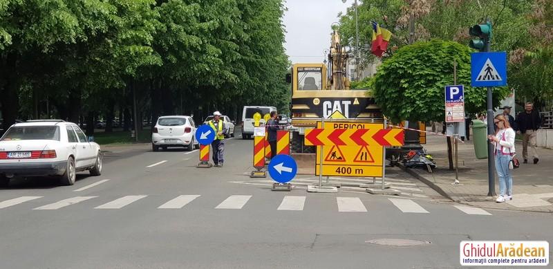 Front nou de lucru pentru reţeaua de canalizare de pe Bulevardul Revoluţiei

