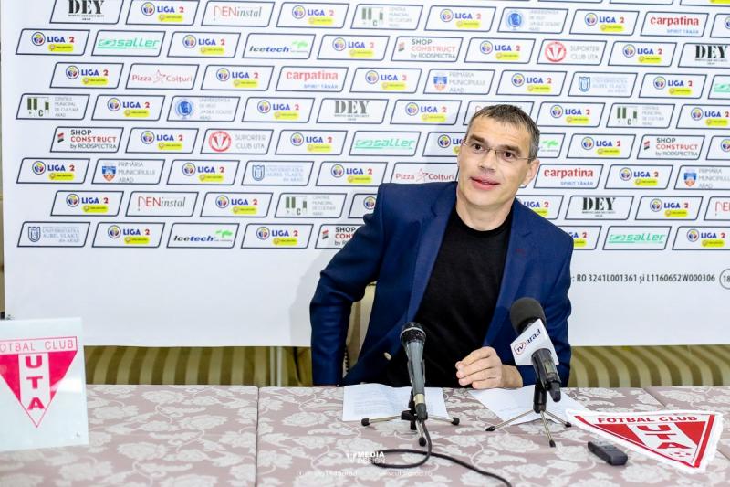 Concluziile sezonului în curs, trase de Alexandru Meszar, părintele actualei UTA: „Nu plângem, dar nici nu râdem”