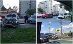 Două accidente au avut loc sâmbătă. Dacă în Vladimirescu s-au ciocnit frontal, la Fortuna, un intalian a trecut pe roşu şi a rănit o femeie