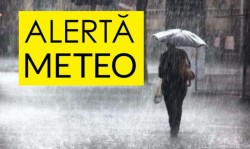 Alertă METEO! Trei zile de ploi torenţiale, descărcări electrice, vijelii şi căderi de grindină!