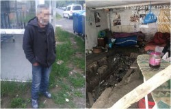 Adăpost improvizat, demolat de Poliţia Locală în urma sesizărilor

