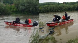 Pompierii arădeni au salvat la timp un bărbat ce a căzut în Mureș