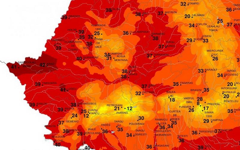 Vestul ţării ”fierbe” !