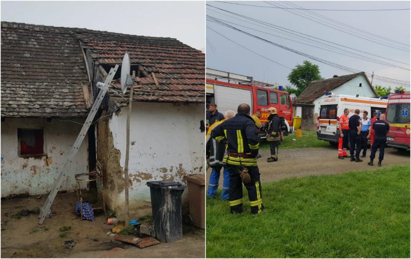 UPDATE: Fetița va fi transferată cu elicopterul la București| Incendiu la o casă din Pecica! O fetiță de 2 ani are arsuri grave