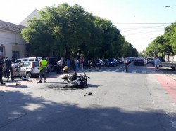 Motociclist accidentat în urma unui impact pe Mărășești